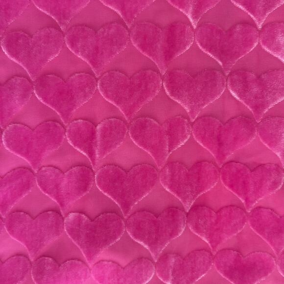 New Cupcakes and Cashmere Pink Velvet Heart Mini Skirt Size 6 - Picture 3 of 4